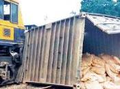 Container Truck Crash Disrupts Train Services Main Line