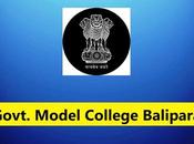 Govt. Model College Balipara Recruitment Posts