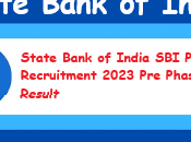 State Bank India Recruitment 2023 Phase Result Probationary Officers