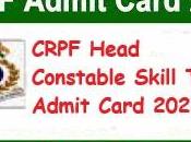 CRPF Head Constable Skill Test Admit Card 2023