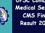 UPSC Combined Medical Service Final Result 2023