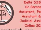 Delhi DSSSB Sr.PA, Judicial Assistant Online 2024