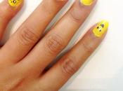 Nail With Yellow Polish