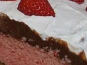 Strawberry Chocolate Poke Cake