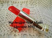 Maybelline Colorsensational Bold Matte Lipstick MAT4 Review, Swatch LOTD