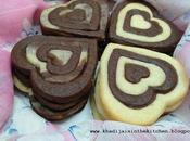 Biscuits Marbrés Forme Cœur Heart-shaped Marbled Cookies Galletas Marmoladas Forma Corazón بسكويت رخامي