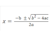 Solving Quadratic Equation with Formula