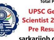 UPSC Scientist 2024 Result