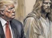 Trump's Wild Court Gets Wilder When Sketch Surfaces Jesus Sitting Together Courtroom. Wonder Trump Favorable Rulings