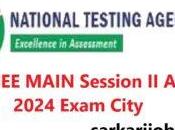 MAIN Session April 2024 Exam City