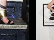 Louise Wears ShoeDazzle's Pravi Wedge Paper 2014 Grammy Awards