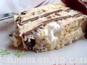 After Eight Meringue Gelato Cake with Spiced Cranberry Sauce