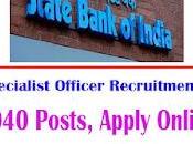 Specialist Officer Recruitment 2024 1040 Posts, Apply Online