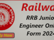 Railway Junior Engineer Online Form 2024