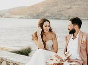 Destination Wedding Kythnos with Rust Terracotta Shades Nefeli Michalis