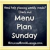 Menu Plan Sunday: Week February 2014
