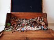 Nativity Diorama Inside Antique Steamer Trunk (part Crafting Terrain)