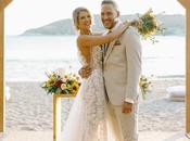 Seaside Summer Wedding with Colorful Flowers Marilena Stelios