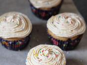 Health Conscious Vanilla Cupcakes with Frosting {Low Vegan}