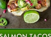 Salmon Tacos with Pomegranate Guacamole