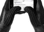 Leather Crochet Touchscreen Gloves
