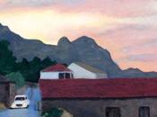 Painting Sunset Mytilini Samos Greece