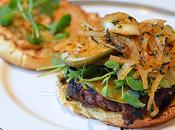 ~ottoman Empire Burger with Roasted Pepper Sauce Mint Grilled Onions~