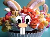 Disco Easter Bunny Cupcake