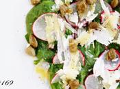 Spinach Salad with Capers, Parmesan Cheese Radishes #169