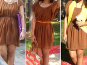 Three Ways Style Brown Dress