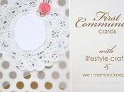 Communion Cards...with Lifestyle Crafts Memory Keepers