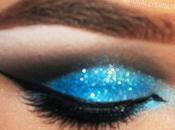 Blue Crease Glitter Makeup