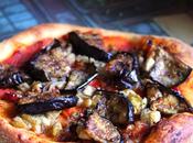 Pizza with Roasted Eggplant Artichoke Hearts