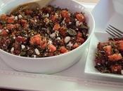 Quinoa Salad with Kale, Watermelon, Grapes Feta Cheese