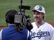 Trammell Throws First Pitch Dodgers Game