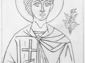 Drawing Icon Saint Martial
