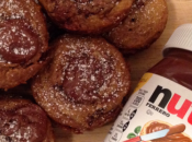 Healthy, Clean Banana Nutella Muffins