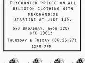 Shopping NYC: Religion Clothing Sample Sale