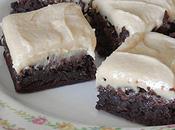 One-Bowl Fudge Brownies with Peanut Butter Frosting