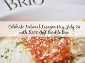 Brio Celebrates National Lasagna with $200 Gift Card {DFW Only}