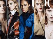 Cover: Joan Smalls, Lily Donaldson, Karen Elson, Anja Rubik Candice Swanepoel Vogue Korea August 2014