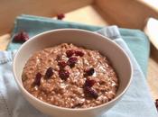 Chocolate Cinnamon Cranberry Porridge