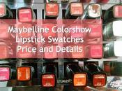 Maybelline Colorshow Lipsticks Swatches, Price