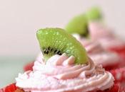 Kiwi Cupcakes with EASY 'Strawberry' Frosting