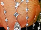 Jewel Week Custom Pear Diamond Drop Necklace