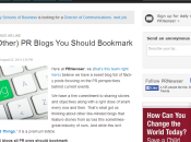 Featured PRNewser’s List Blogs Bookmark Today