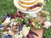Wedding Whimsy: Almond Vanilla Layer Cake with Lavender Dried Flowers
