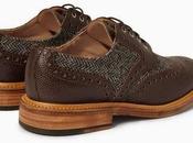 They Make Quite Pairing: Mark McNairy Pebble Grain Leather Tweed Panelled Brogues