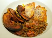 Sausage Lentils with Roasted Squash