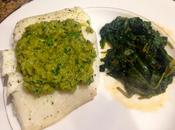 Roasted Halibut with Green Olive Relish